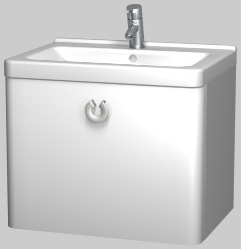 INTEDOOR ARKADE spodní koupelnová skříňka s keramickým umyvadlem AK65RM/01