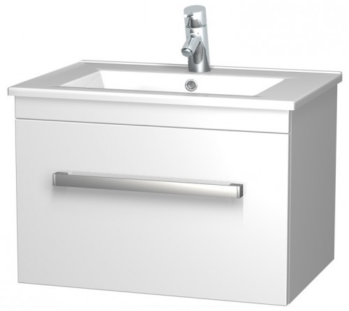 INTEDOOR ARTE spodní koupelnová skříňka závěsná s keramickým umyvadlem AR 65 55