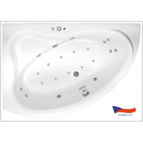 ARTTEC LUXUS MASSAGE 150x90 levá Luxusní hydromasážní vana PAN00719