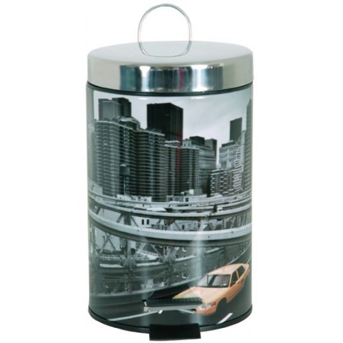 ARTTEC Koš odpadkový - 3 l - kov + nerez - new york MSV00209