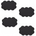 ARTTEC Protiskluzové podložky do vany - set 4 ks - mrak - PVC - black MSV00352
