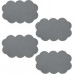 ARTTEC Protiskluzové podložky do vany - set 4 ks - mrak - PVC - grey MSV00355
