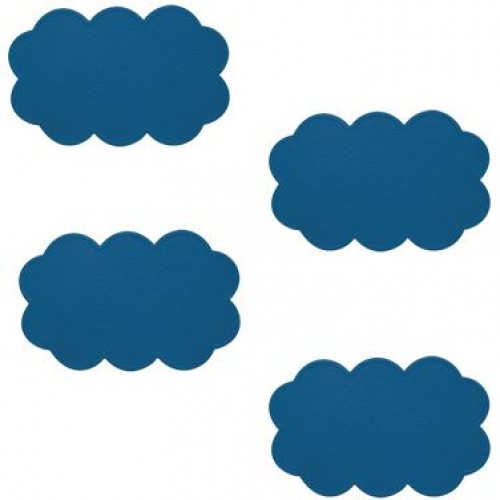 ARTTEC Protiskluzové podložky do vany - set 4 ks - mrak - PVC - navy blue MSV00357 ARTTEC Protiskluzové podložky do vany - set 4 ks - mrak - PVC - navy blue MSV00357