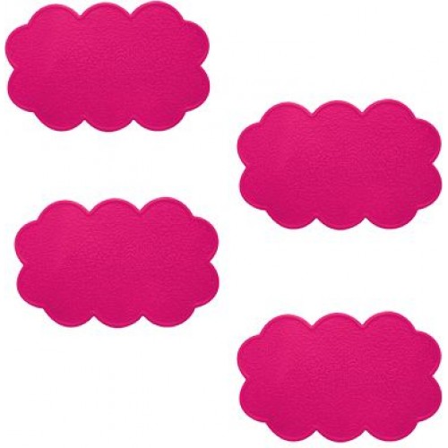ARTTEC Protiskluzové podložky do vany - set 4 ks - mrak - PVC - pink MSV00358 ARTTEC Protiskluzové podložky do vany - set 4 ks - mrak - PVC - pink MSV00358