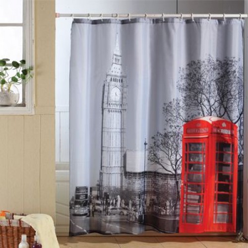 ARTTEC Sprchový závěs - 180x200 cm - polyester - londres MSV00556