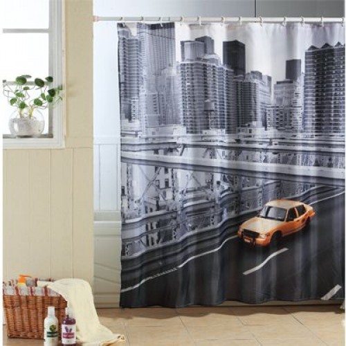 ARTTEC Sprchový závěs - 180x200 cm - polyester - new york MSV00560