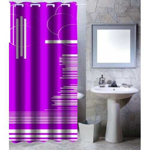 ARTTEC Sprchový závěs - 180x200 cm - polyester - pink graphic MSV00569