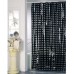 ARTTEC Sprchový závěs - 180x200 cm - PVC - black with peas MSV00595
