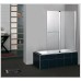 ARTTEC Zástěna 506 chrome clear Vanová zástěna dvoudílná PAN00625