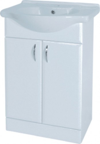 INTEDOOR AZZURRA spodní koupelnová skříňka na soklu s keramickým umyvadlem AZ55/63