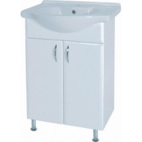 INTEDOOR AZZURRA spodní koupelnová skříňka na dvou nožičkách s keramickým umyvadlem AZ55N/63