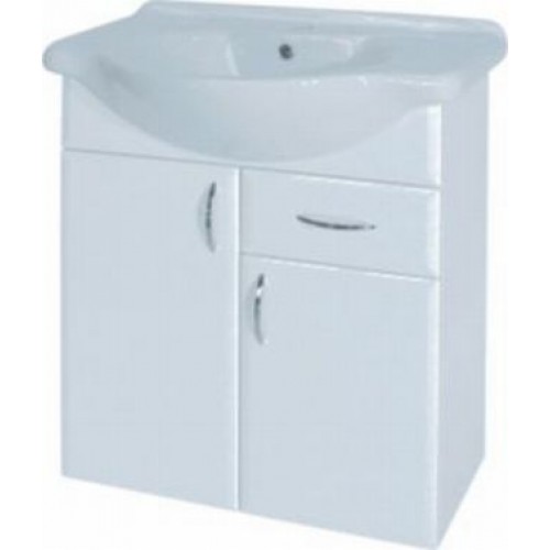 INTEDOOR AZZURRA spodní koupelnová skříňka 60 cm, s umyvadlem 65 cm, bílá AZ65/01