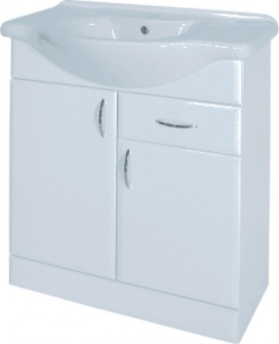 INTEDOOR AZZURRA spodní koupelnová skříňka na soklu s keramickým umyvadlem AZ85/63