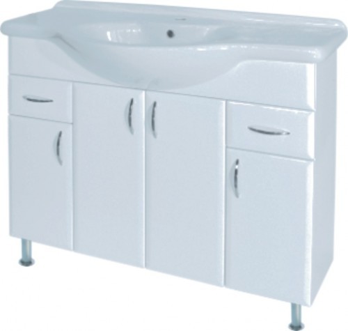 INTEDOOR AZZURRA spodní koupelnová skříňka 90 cm, s umyvadlem 95 cm, bílá AZ95N/01