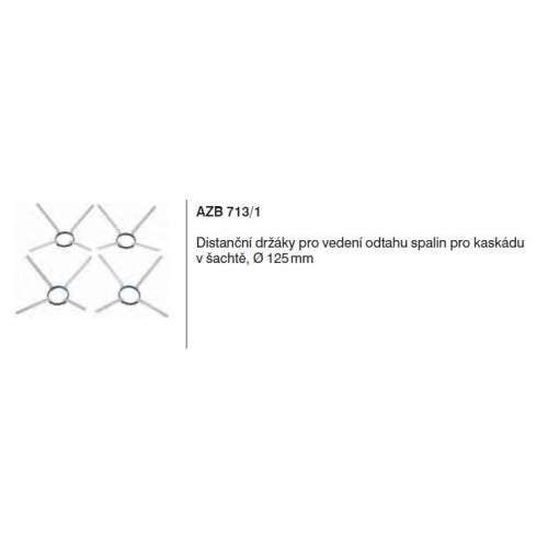 Junkers AZB 713/1 vymezovač odstupu DN 125 4ks 7719002898 Junkers AZB 713/1 vymezovač odstupu DN 125 4ks 7719002898