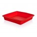 BANQUET Silikonový pekáč 23x23x4 cm Culinaria red 3120050R