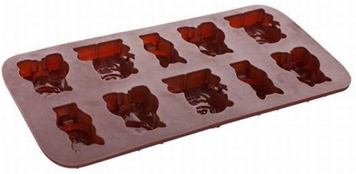 BANQUET Silikonové formičky na čokoládu zvířátka Culinaria brown