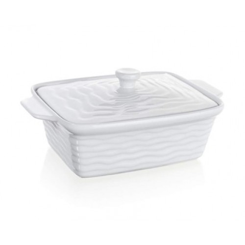 BANQUET Zapékací forma obdélníková s víkem 28x18cm Culinaria White 60ZF09 BANQUET Zapékací forma obdélníková s víkem 28x18cm Culinaria White 60ZF09