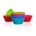 BANQUET Silikonové košíčky 12 pcs Muffin Cups o6cm - 3,75cm x 2,7cm Culinaria red 3122012MIX