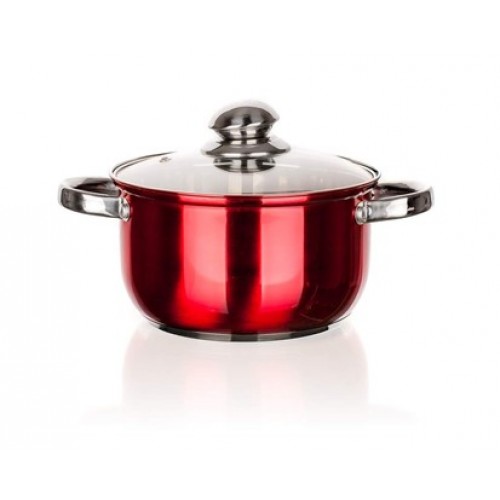 BANQUET Hrnec s poklicí 18cm, 2,8L Maestro Red 48HF09RC18 BANQUET Hrnec s poklicí 18cm, 2,8L Maestro Red 48HF09RC18