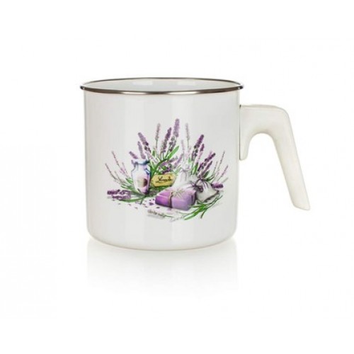 BANQUET LAVENDER Mlékovar smaltovaný 12x12cm 13CPSM12LAV