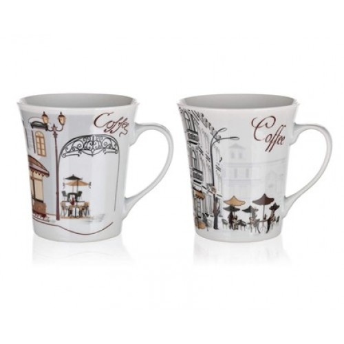 BANQUET Hrnek CAFES 340 ml, assorted 60220018 BANQUET Hrnek CAFES 340 ml, assorted 60220018