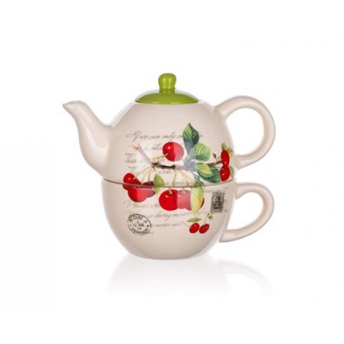 BANQUET Konvička se šálkem Cherry OK 60ZF1124CH