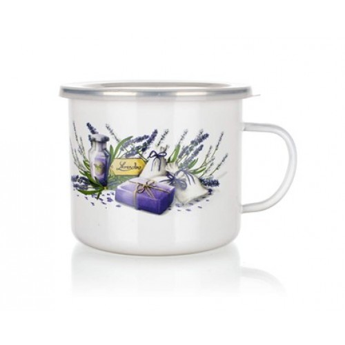 BANQUET Hrnek smalt. 0,9 L Levandule 13RMVEG08