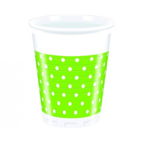 PROCOS Nápojový pohár 200 ml, 8KS Green Dots 4483206