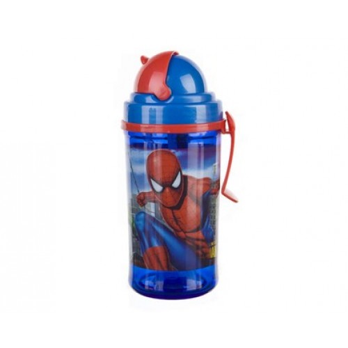 BANQUET láhev s brčkem 350ml, Spiderman 1222SP38822 BANQUET láhev s brčkem 350ml, Spiderman 1222SP38822