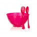 BANQUET Salátový set - mísa 5,5 L+ 2ks plastových příborů 553986