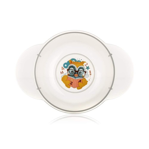 BANQUET Dětská plastová miska 175x124x59 mm, motiv Owl 55BW4KDSOWL