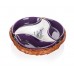 BANQUET LAVENDER Mísa v košíku 23 cm, 4 díly 601556LAV