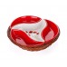BANQUET 4d mísa v košíku 23cm Red Poppy OK 601556RP