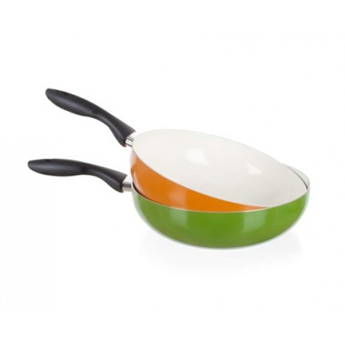 BANQUET Pánev WOK 28 cm MIX Natura Ceramia 40JC28WCCMIX