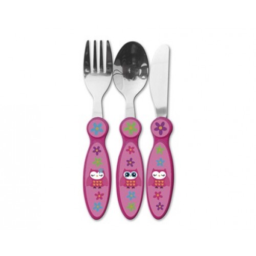 BANQUET 3d.sada příborů metalic SOVA 1205OWL96786
