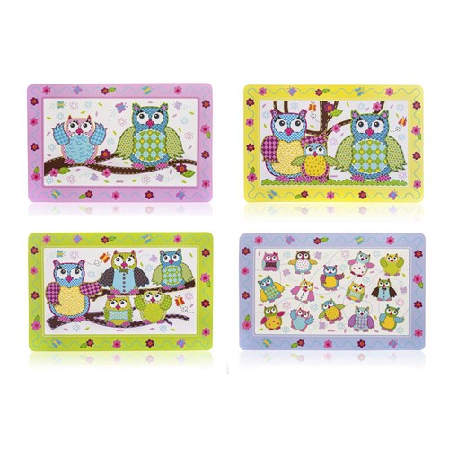 BANQUET OWLS Sada plastového prostírání 43 x 28 cm, 6 ks 12CF43288SET BANQUET OWLS Sada plastového prostírání 43 x 28 cm, 6 ks 12CF43288SET