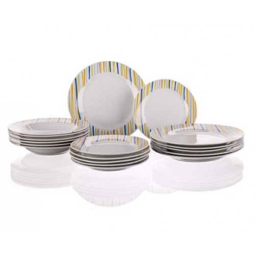 BANQUET Talířová sada 18-ti dílná OPTICA, OK 60XFW112156 BANQUET Talířová sada 18-ti dílná OPTICA, OK 60XFW112156