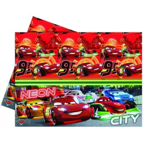 PROCOS Ubrus plastový 120x180 cm Cars Neon 4482630 PROCOS Ubrus plastový 120x180 cm Cars Neon 4482630
