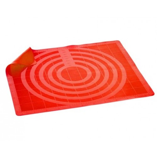 BANQUET Silikonový vál 60x50 cm Culinaria Red,váha 400 g, měřítkový relief 3124042R