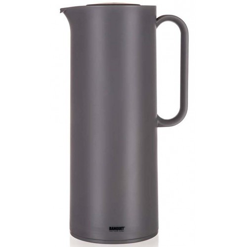 BANQUET Termoska plastová MATTY 1 l, šedá 48786101 BANQUET Termoska plastová MATTY 1 l, šedá 48786101