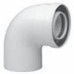 BAXI odkouření - koaxiální koleno 45 st. DN 60/100 plast, kondenzační KHG714059810