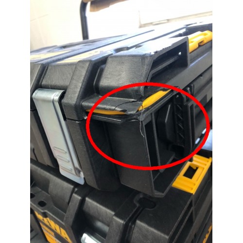 VÝPRODEJ DeWALT Aku combo sada nářadí 18V 4x 5,0Ah Li-Ion XR, s vozíkem a kufry Tough DCK854P4-QW POŠKOZENÝ KUFR!!