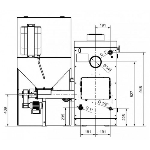 BENEKOV C 16 Climatix 2 pravý automatický kotel 111800301