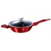 BERLINGERHAUS Burgundy Metallic Line pánev hluboká s poklicí 24 cm, červená BH-1259