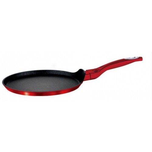 BERLINGERHAUS Burgundy Metallic Line pánev na palačinky 25 cm, červená BH-1272