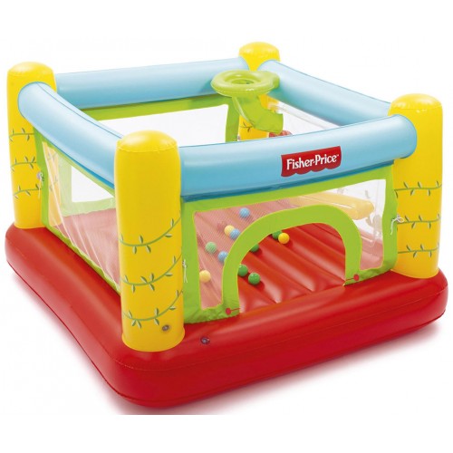 VÝPRODEJ BESTWAY Fisher-Price Nafukovací trampolína, 175 x 173 x 114 cm 93542 ROZBALENO, POŠKOZENÝ OBAL!!