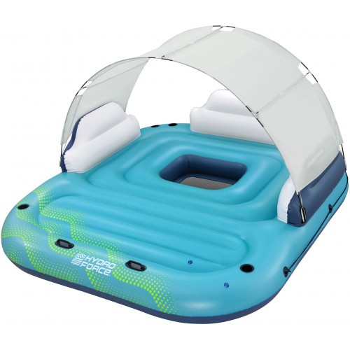 BESTWAY Hydro-Force Plovoucí lehátko s ostrůvkem pro 5 osob 280 x 257 x 81 cm 43407