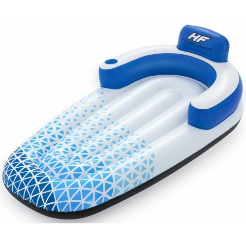BESTWAY Hydro-Force Indigo Wave Nafukovací lehátko 191 x 107 cm 43533