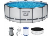 BESTWAY Steel Pro Max Bazén 396 x 122 cm, kartušová filtrace 5618W